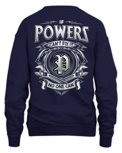 POWERS AP81-K4-626 - Personalized Ahmed Quote Apparel “If Ahmed Can't Fix It, No One Can” - Unisex Sweatshirt - Navy