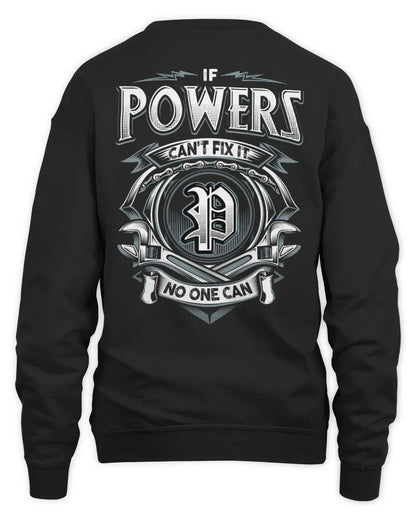 POWERS AP81-K4-626 - Personalized Ahmed Quote Apparel “If Ahmed Can't Fix It, No One Can” - Unisex Sweatshirt - Black