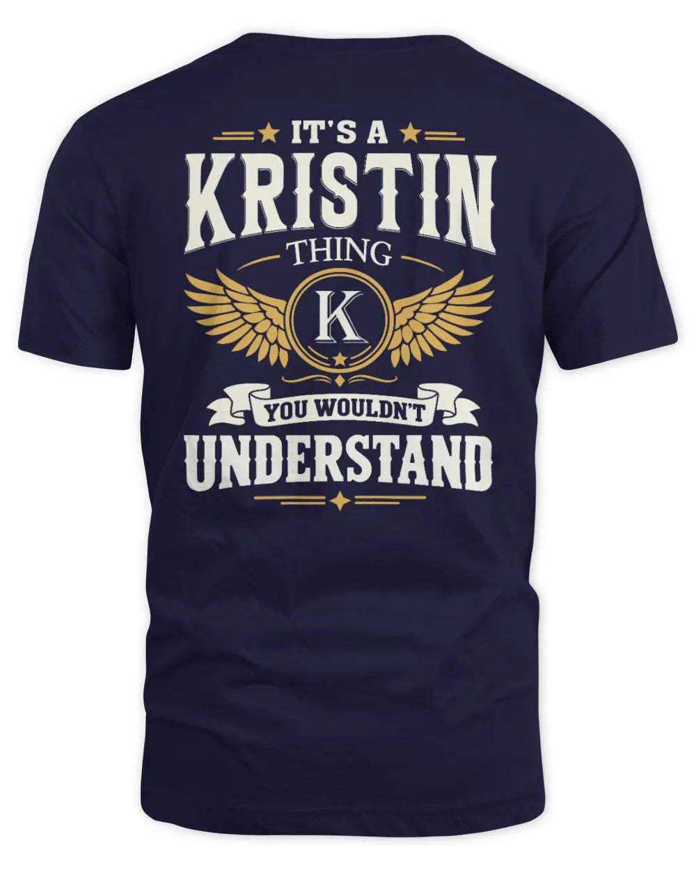 KRISTIN KT06-M008 It’s a [NAME] Thing – You Wouldn’t Understand | Personalized Vintage T-Shirt - Unisex Standard T-Shirt - Navy