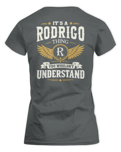 RODRIGO KT06-M008 It’s a [NAME] Thing – You Wouldn’t Understand | Personalized Vintage T-Shirt - Women's Standard T-Shirt - Charcoal