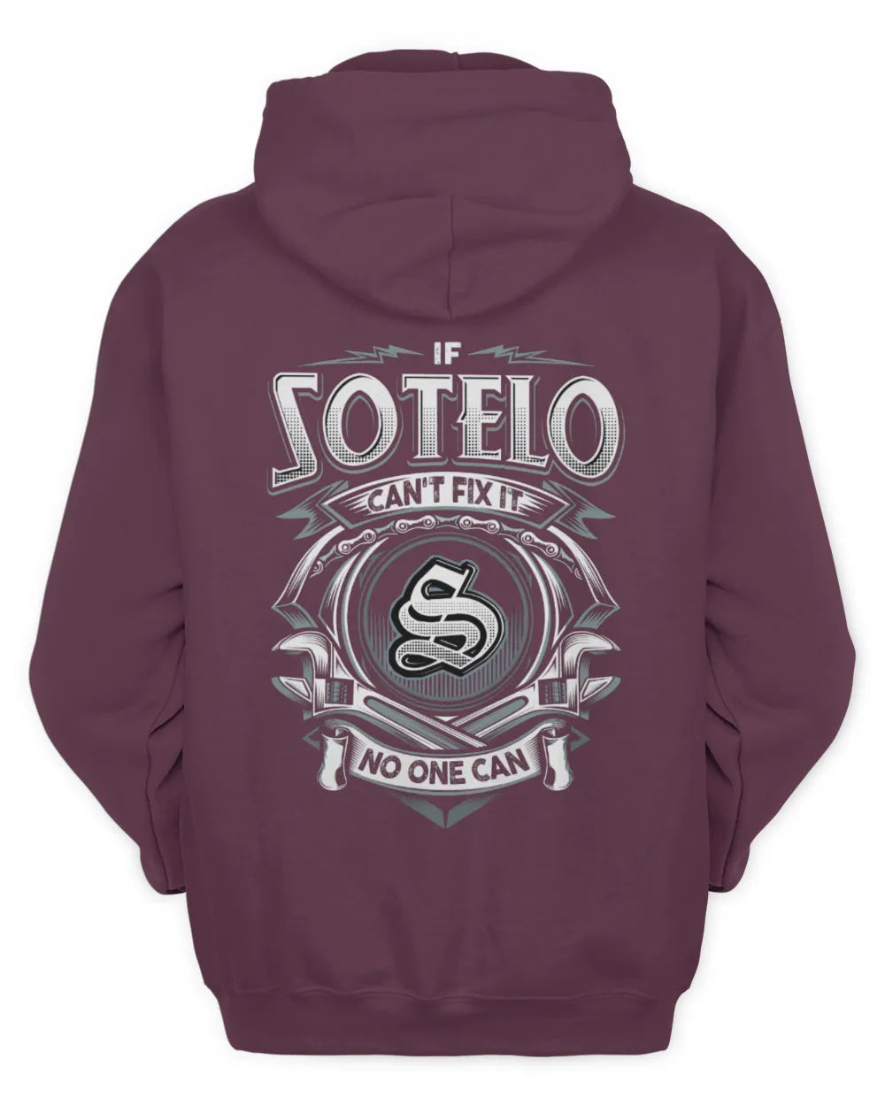 SOTELO AP81-K4-626 - Personalized Ahmed Quote Apparel “If Ahmed Can't Fix It, No One Can” - Unisex Hoodie - Maroon
