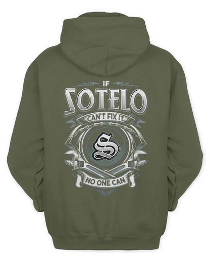SOTELO AP81-K4-626 - Personalized Ahmed Quote Apparel “If Ahmed Can't Fix It, No One Can” - Unisex Hoodie - Military Green