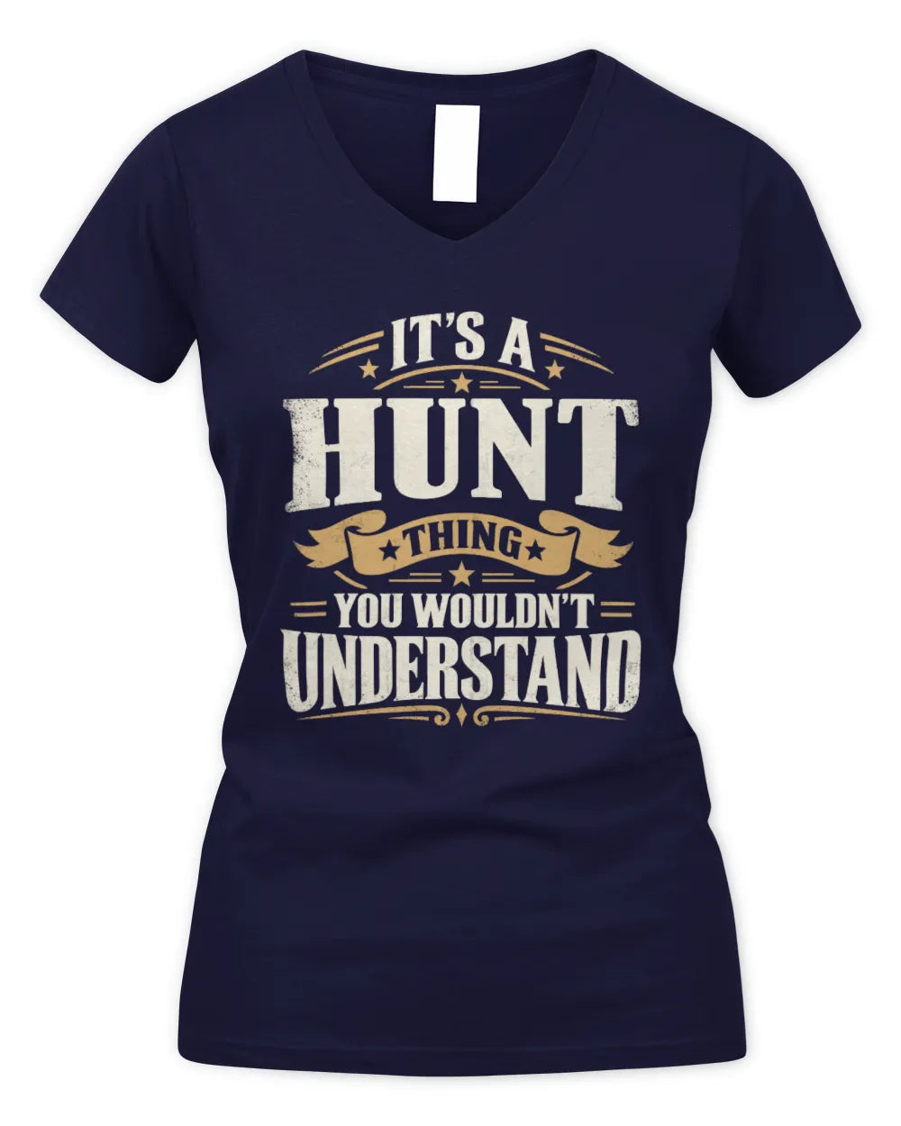 HUNT P08 TH51 - Personalized “It’s a/an [NAME] Thing – You Wouldn’t Understand” Shirt - Women's V-Neck T-Shirt - Navy