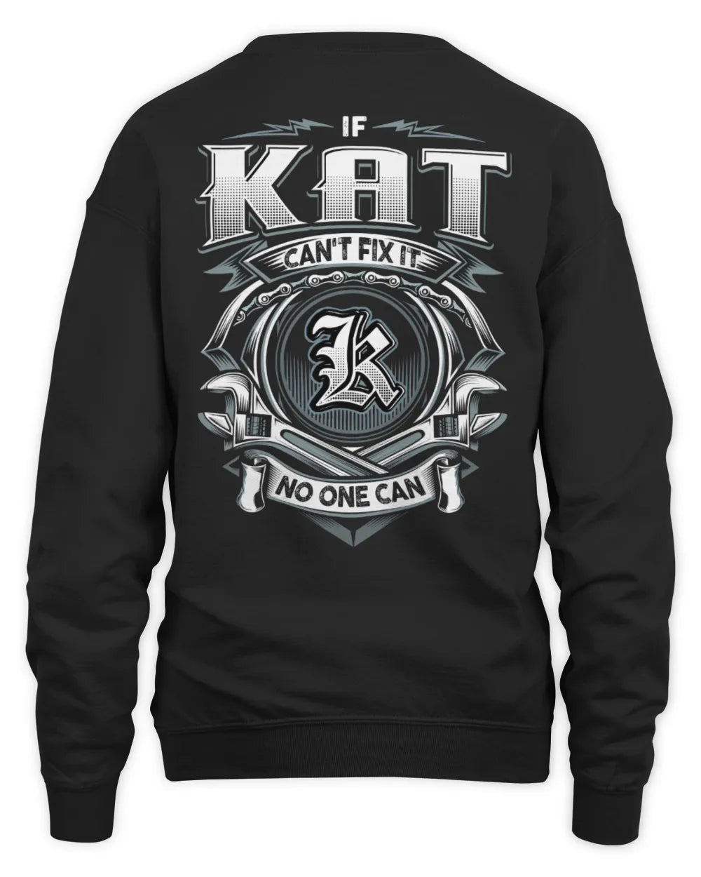 KAT AP81-K4-626 - Personalized Ahmed Quote Apparel “If Ahmed Can't Fix It, No One Can” - Unisex Sweatshirt - Black