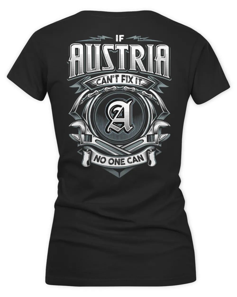 AUSTRIA AP81-K4-626 - Personalized Ahmed Quote Apparel “If Ahmed Can't Fix It, No One Can” - Women's V-Neck T-Shirt - Black