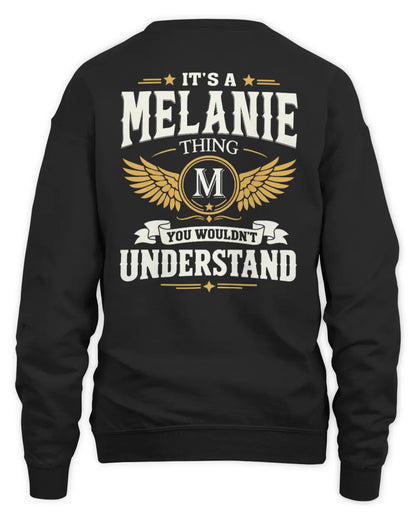 MELANIE KT06-M008 It’s a [NAME] Thing – You Wouldn’t Understand | Personalized Vintage T-Shirt - Unisex Sweatshirt - Black