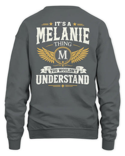 MELANIE KT06-M008 It’s a [NAME] Thing – You Wouldn’t Understand | Personalized Vintage T-Shirt - Unisex Sweatshirt - Charcoal