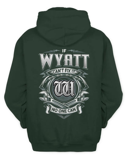 WYATT AP81-K4-626 - Personalized Ahmed Quote Apparel “If Ahmed Can't Fix It, No One Can” - Unisex Hoodie - Forest Green