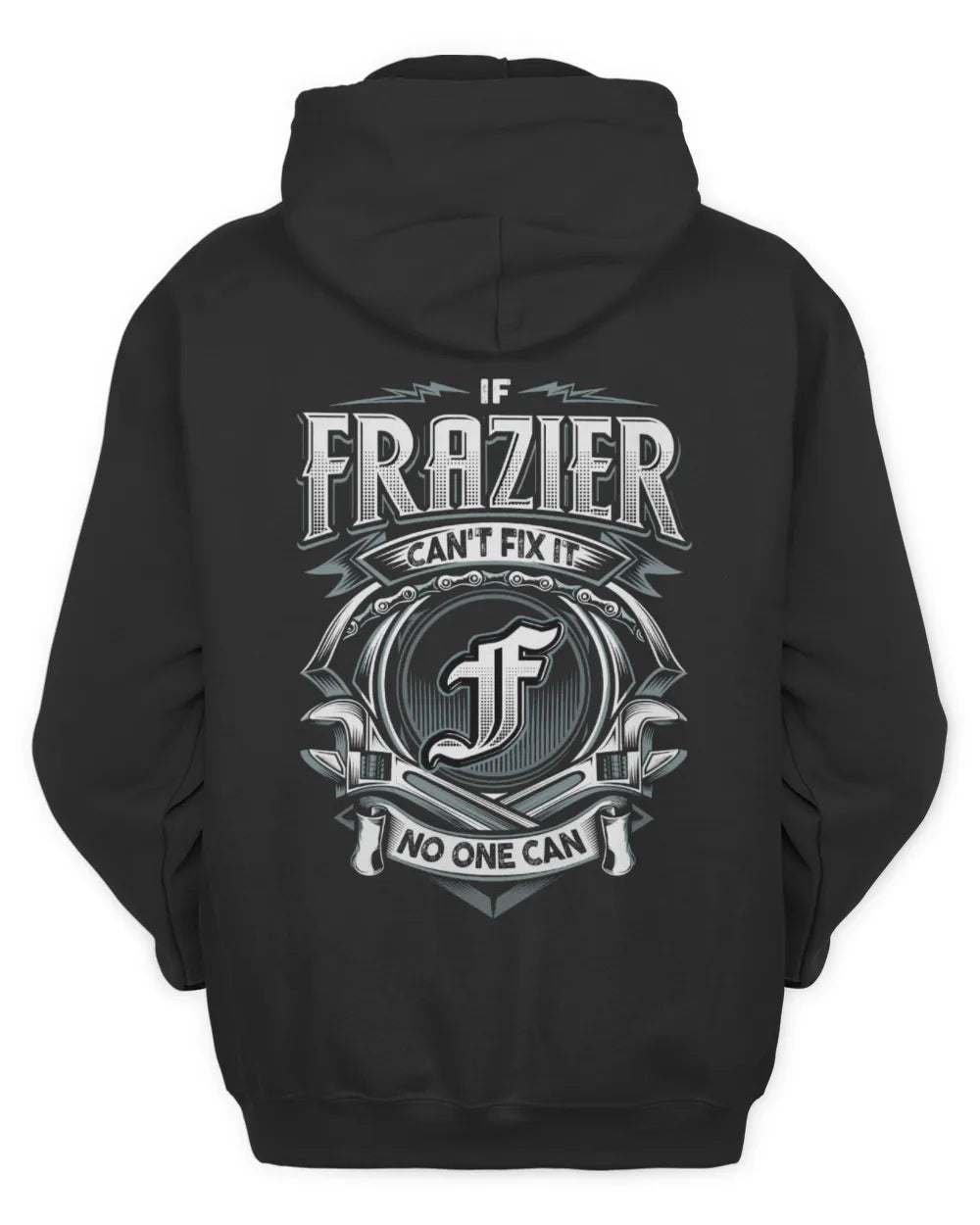 FRAZIER AP81-K4-626 - Personalized Ahmed Quote Apparel “If Ahmed Can't Fix It, No One Can” - Unisex Hoodie - Black
