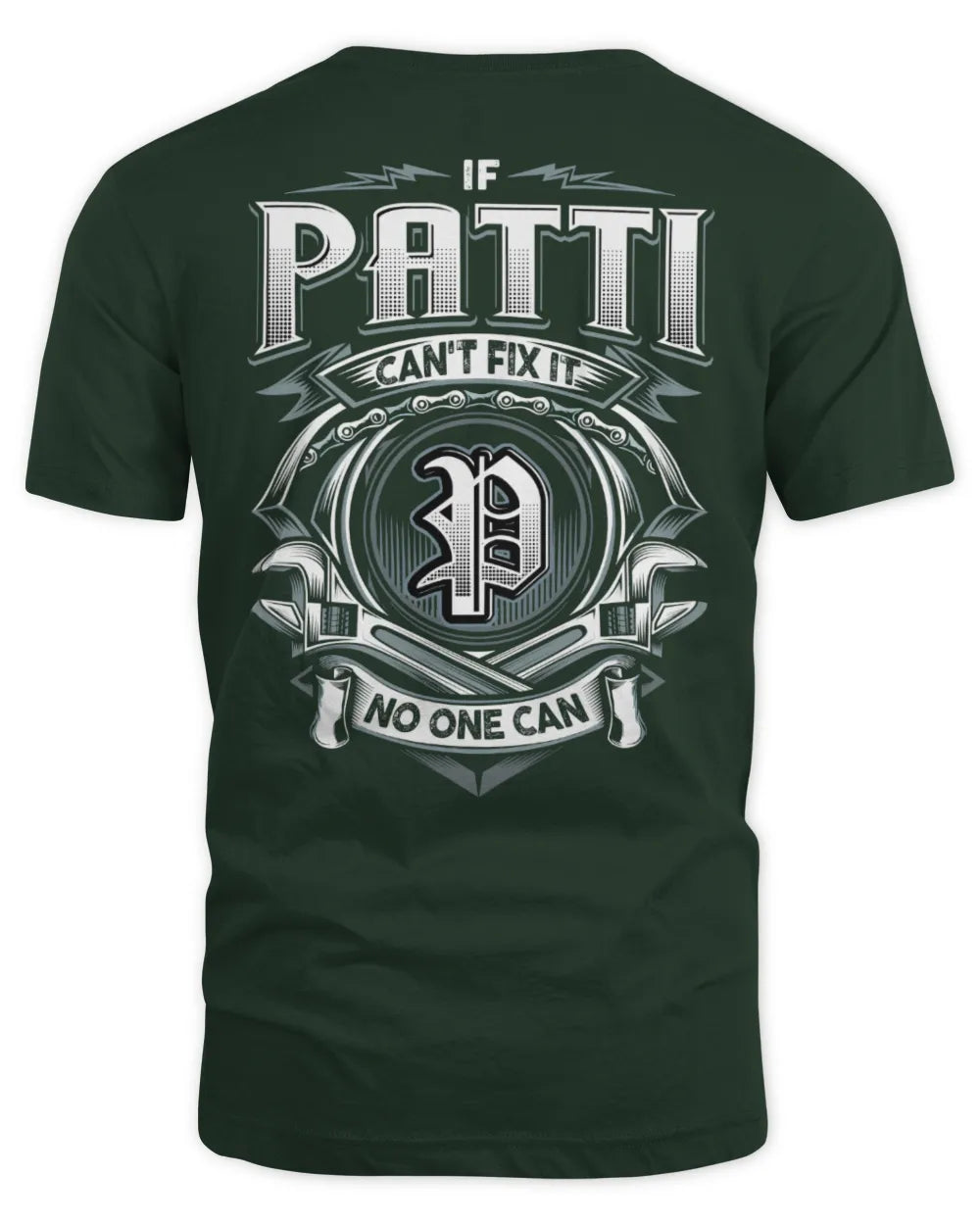 PATTI AP81-K4-626 - Personalized Ahmed Quote Apparel “If Ahmed Can't Fix It, No One Can” - Unisex Standard T-Shirt - Forest Green