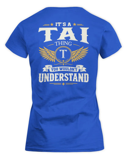 TAI KT06-M008 It’s a [NAME] Thing – You Wouldn’t Understand | Personalized Vintage T-Shirt - Women's Standard T-Shirt - Royal