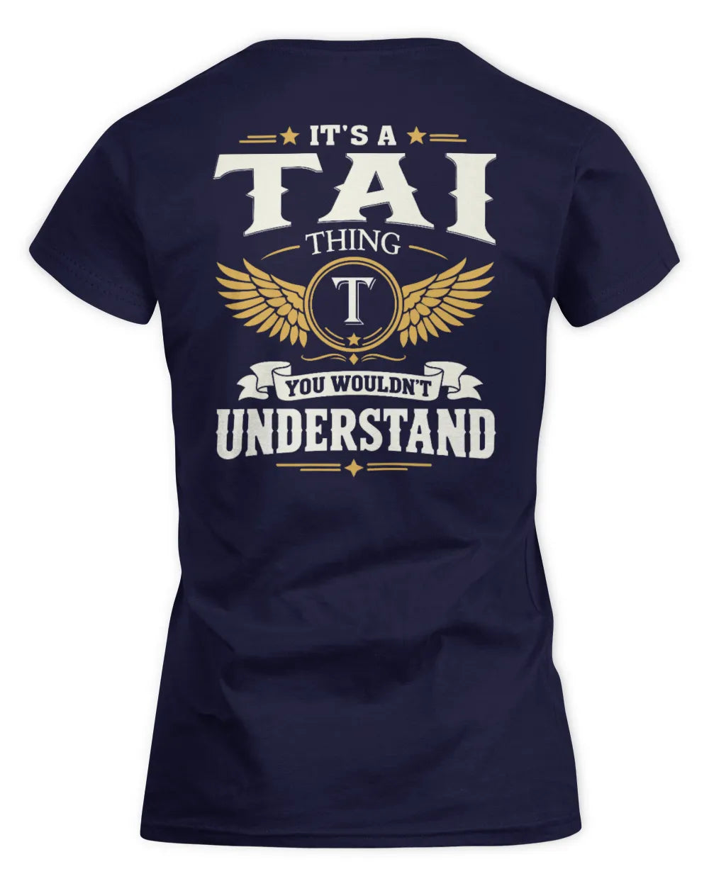 TAI KT06-M008 It’s a [NAME] Thing – You Wouldn’t Understand | Personalized Vintage T-Shirt - Women's Standard T-Shirt - Navy