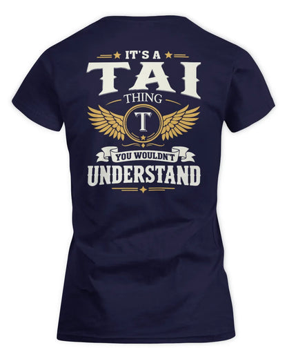TAI KT06-M008 It’s a [NAME] Thing – You Wouldn’t Understand | Personalized Vintage T-Shirt - Women's Standard T-Shirt - Navy