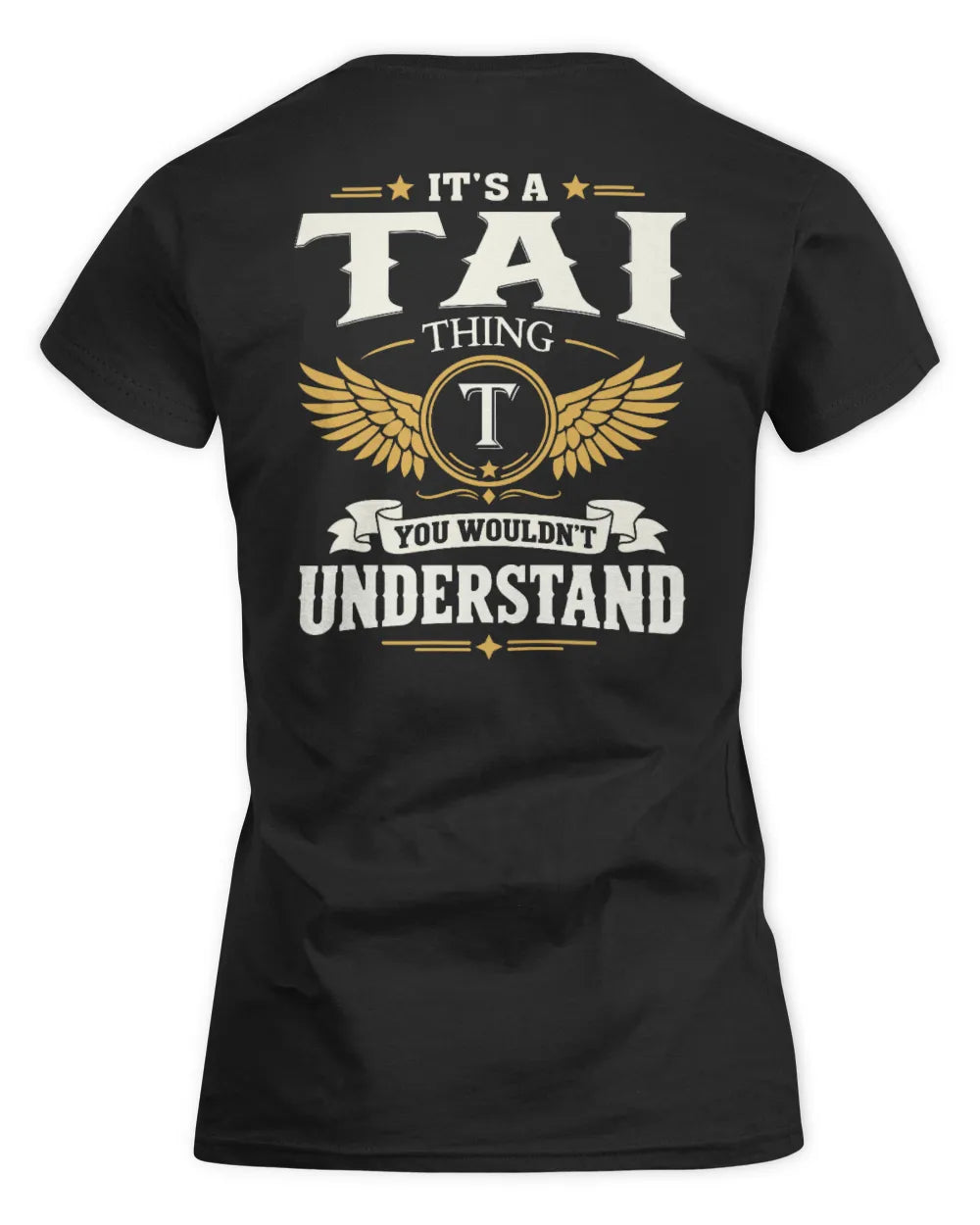 TAI KT06-M008 It’s a [NAME] Thing – You Wouldn’t Understand | Personalized Vintage T-Shirt - Women's Standard T-Shirt - Black