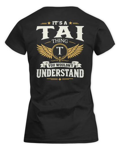 TAI KT06-M008 It’s a [NAME] Thing – You Wouldn’t Understand | Personalized Vintage T-Shirt - Women's Standard T-Shirt - Black