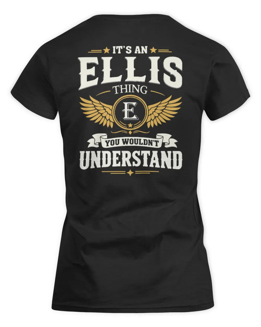 ELLIS KT06-M008 It’s a [NAME] Thing – You Wouldn’t Understand | Personalized Vintage T-Shirt - Women's Standard T-Shirt - Black