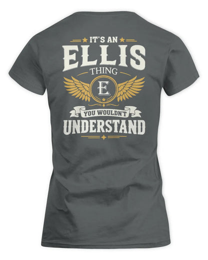 ELLIS KT06-M008 It’s a [NAME] Thing – You Wouldn’t Understand | Personalized Vintage T-Shirt - Women's Standard T-Shirt - Charcoal