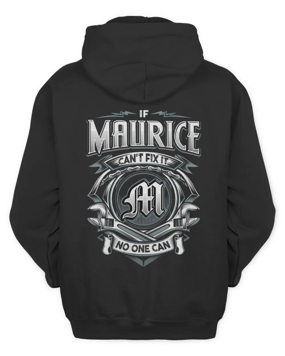 MAURICE AP81-K4-626 - Personalized Ahmed Quote Apparel “If Ahmed Can't Fix It, No One Can” - Unisex Hoodie - Black