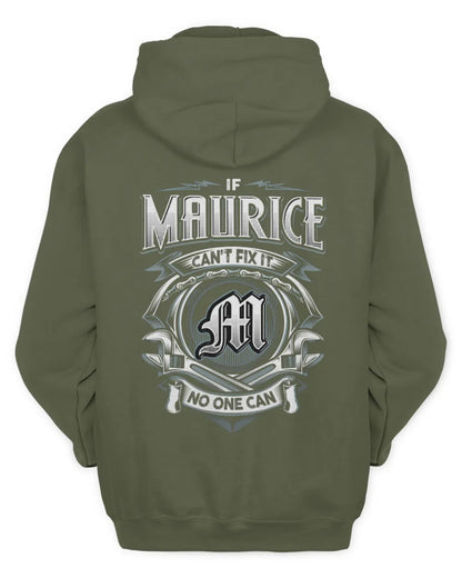 MAURICE AP81-K4-626 - Personalized Ahmed Quote Apparel “If Ahmed Can't Fix It, No One Can” - Unisex Hoodie - Military Green