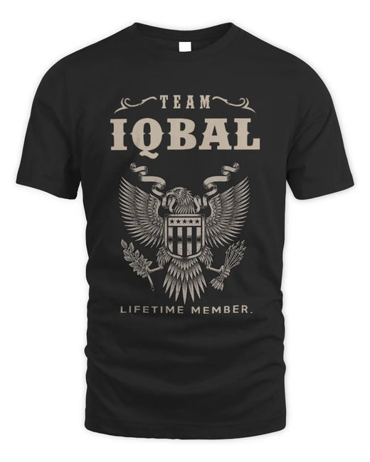 IQBAL TP06-K82 – Personalized Classic Style Apparel “Team NAME Lifetime Member”