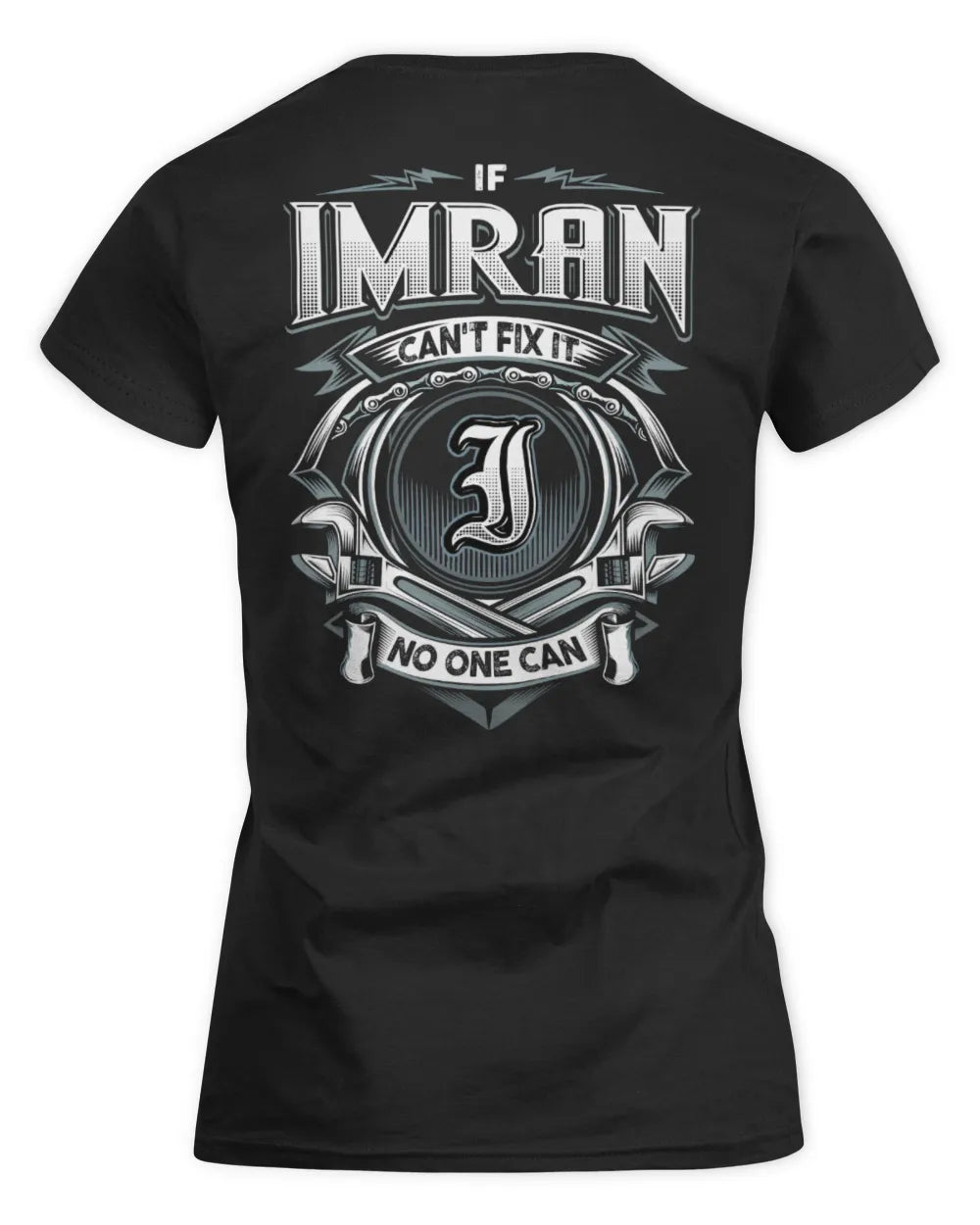 IMRAN AP81-K4-626 - Personalized Ahmed Quote Apparel “If Ahmed Can't Fix It, No One Can” - Women's Standard T-Shirt - Black