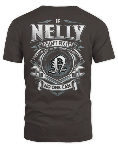 NELLY AP81-K4-626 - Personalized Ahmed Quote Apparel “If Ahmed Can't Fix It, No One Can” - Unisex Standard T-Shirt - Dark Chocolate