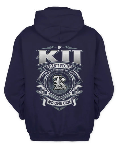 KII AP81-K4-626 - Personalized Ahmed Quote Apparel “If Ahmed Can't Fix It, No One Can” - Unisex Hoodie - Navy
