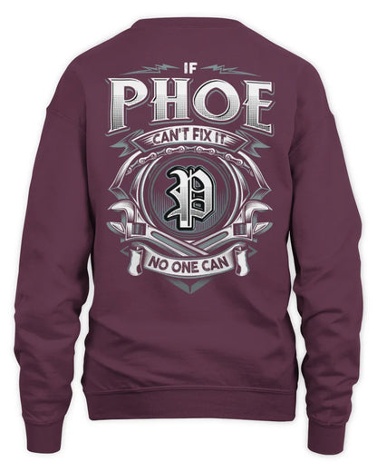 PHOE AP81-K4-626 - Personalized Ahmed Quote Apparel “If Ahmed Can't Fix It, No One Can” - Unisex Sweatshirt - Maroon
