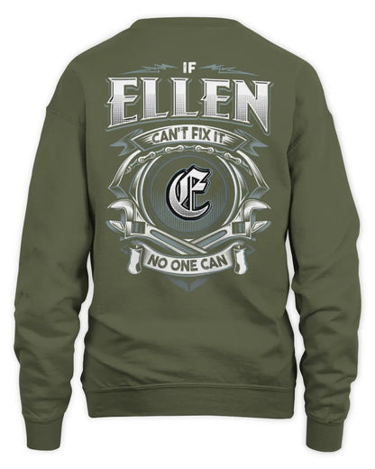 ELLEN AP81-K4-626 - Personalized Ahmed Quote Apparel “If Ahmed Can't Fix It, No One Can” - Unisex Sweatshirt - Military Green