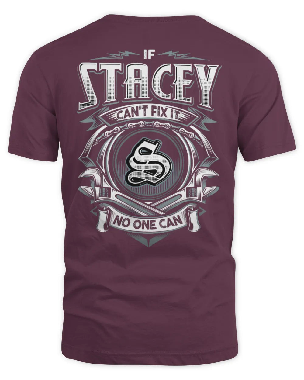 STACEY AP81-K4-626 - Personalized Ahmed Quote Apparel “If Ahmed Can't Fix It, No One Can” - Unisex Standard T-Shirt - Maroon