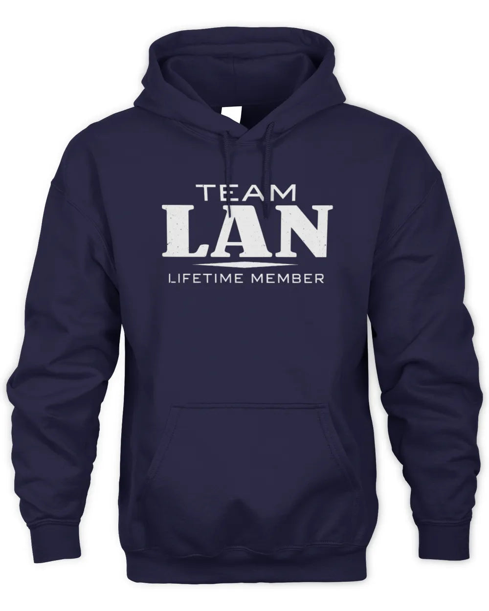 LAN BL62-K4-128 - Personalized “Team NAME Lifetime Member” - Unisex Hoodie - Navy