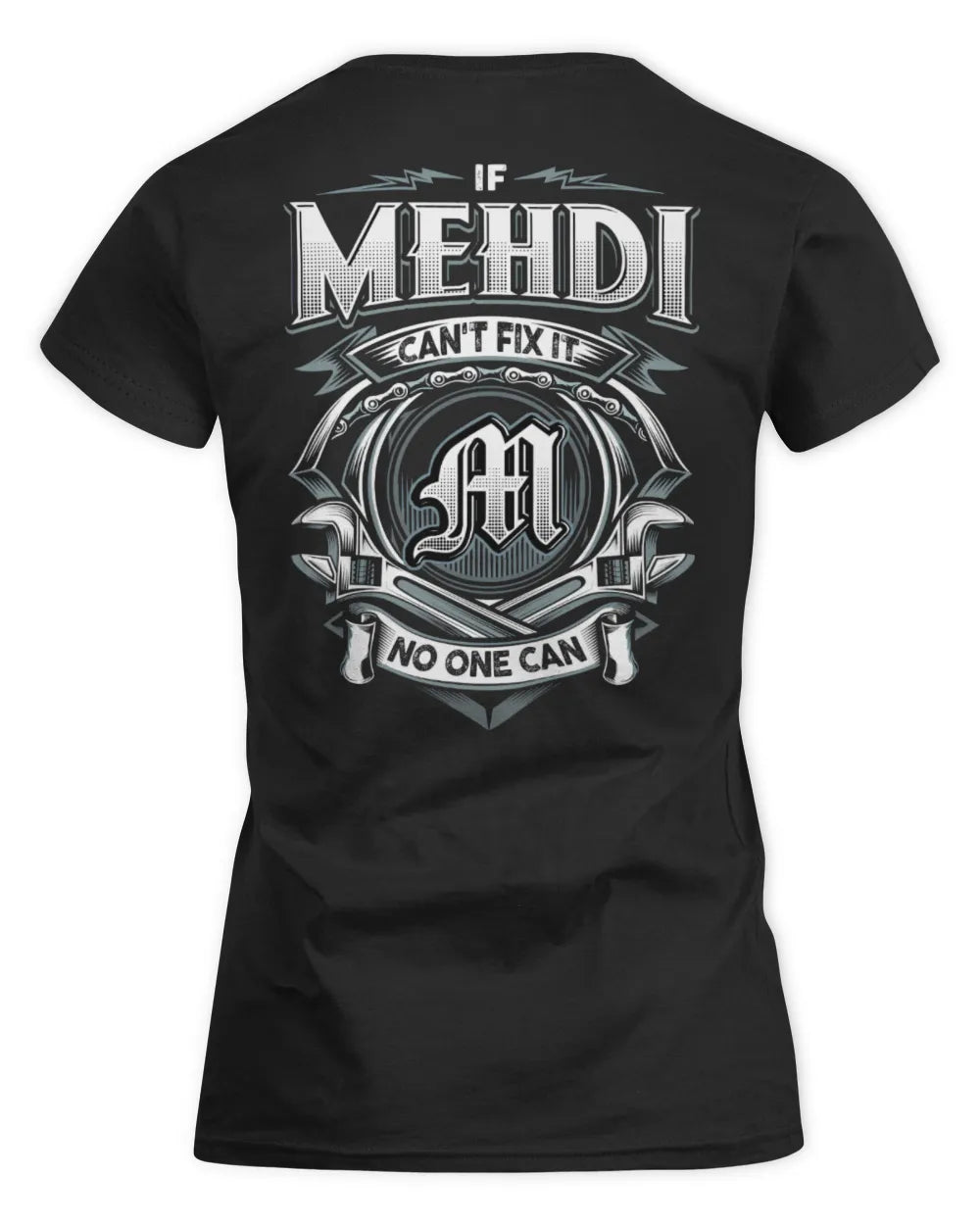MEHDI AP81-K4-626 - Personalized Ahmed Quote Apparel “If Ahmed Can't Fix It, No One Can” - Women's Standard T-Shirt - Black