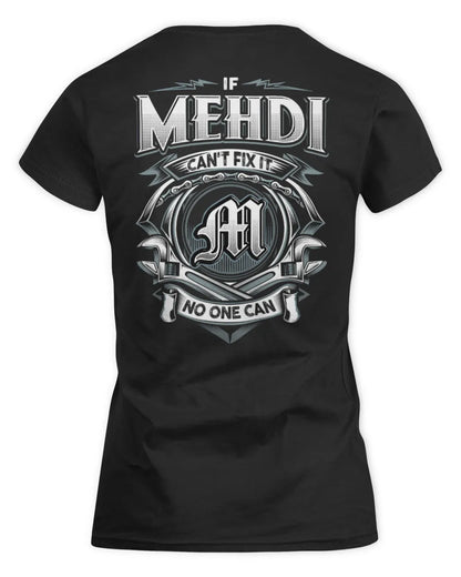 MEHDI AP81-K4-626 - Personalized Ahmed Quote Apparel “If Ahmed Can't Fix It, No One Can” - Women's Standard T-Shirt - Black