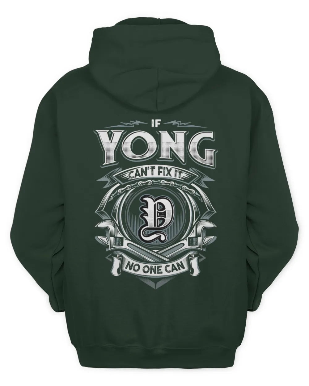 YONG AP81-K4-626 - Personalized Ahmed Quote Apparel “If Ahmed Can't Fix It, No One Can” - Unisex Hoodie - Forest Green
