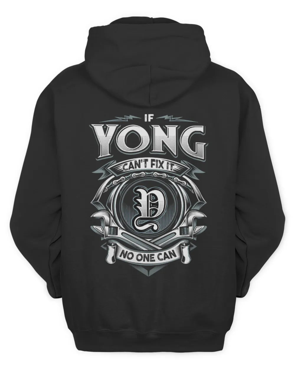 YONG AP81-K4-626 - Personalized Ahmed Quote Apparel “If Ahmed Can't Fix It, No One Can” - Unisex Hoodie - Black