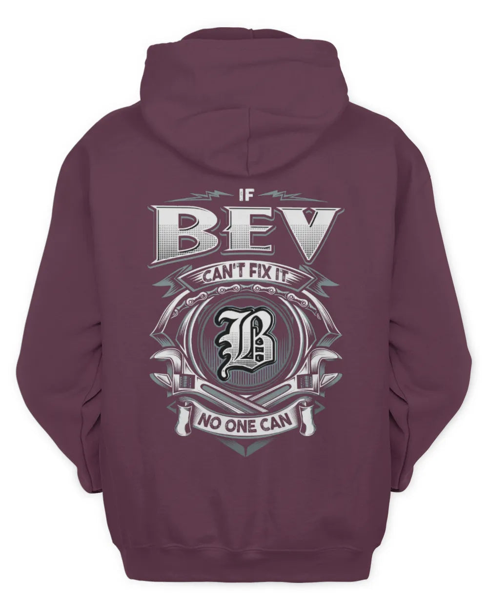 BEV AP81-K4-626 - Personalized Ahmed Quote Apparel “If Ahmed Can't Fix It, No One Can” - Unisex Hoodie - Maroon