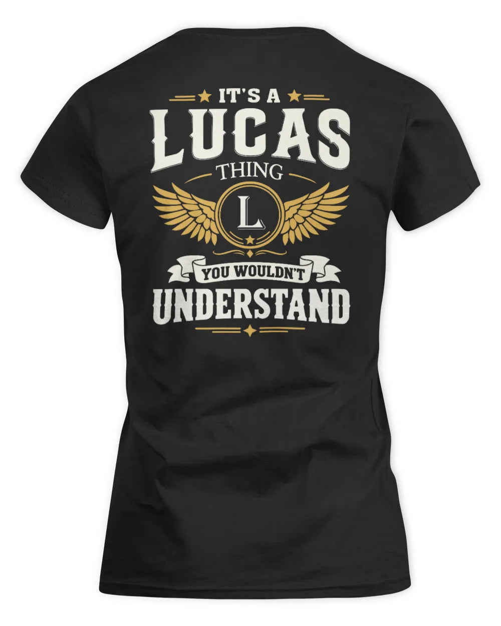 LUCAS KT06-M008 It’s a [NAME] Thing – You Wouldn’t Understand | Personalized Vintage T-Shirt - Women's Standard T-Shirt - Black