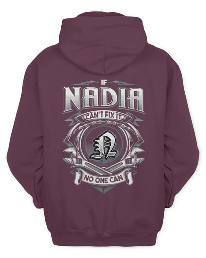 NADIA AP81-K4-626 - Personalized Ahmed Quote Apparel “If Ahmed Can't Fix It, No One Can” - Unisex Hoodie - Maroon