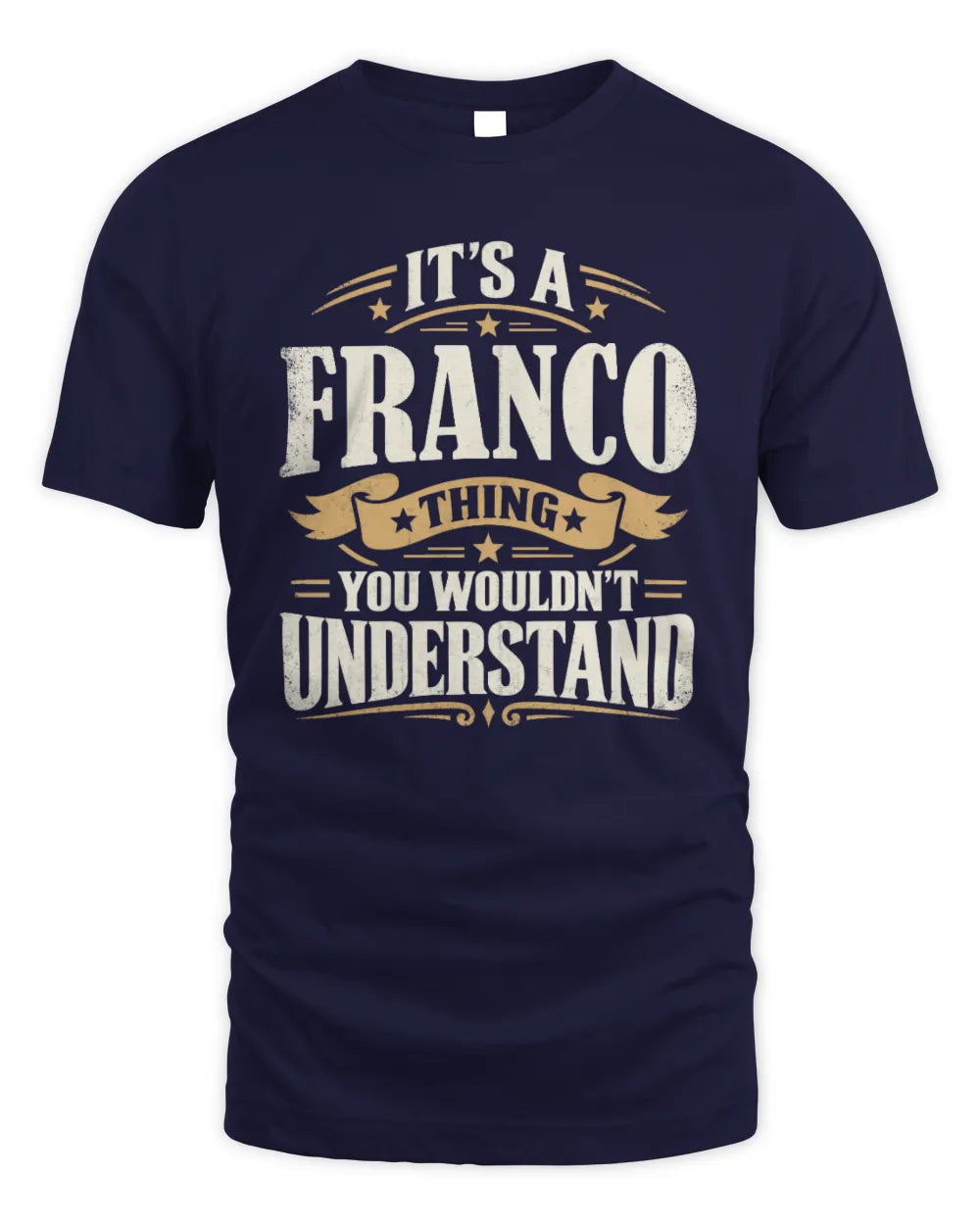 FRANCO P08 TH51 - Personalized “It’s a/an [NAME] Thing – You Wouldn’t Understand” Shirt - Unisex Standard T-Shirt - Navy
