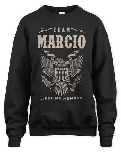 MARCIO TP06-K82 – Personalized Classic Style Apparel “Team NAME Lifetime Member” - Unisex Sweatshirt - Black