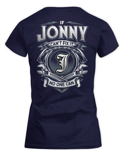 JONNY AP81-K4-626 - Personalized Ahmed Quote Apparel “If Ahmed Can't Fix It, No One Can” - Women's Standard T-Shirt - Navy