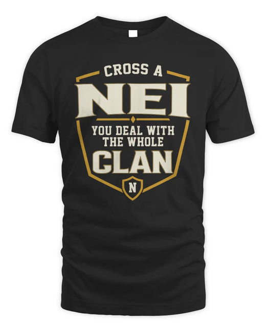 NEI NT1-K008 Cross A/An NAME, You Deal With the Whole Clan | Personalized Vintage T-Shirt