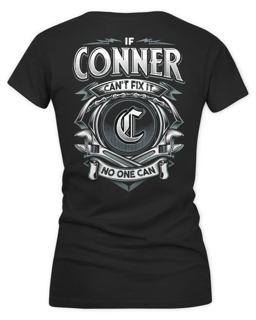 CONNER AP81-K4-626 - Personalized Ahmed Quote Apparel “If Ahmed Can't Fix It, No One Can” - Women's V-Neck T-Shirt - Black