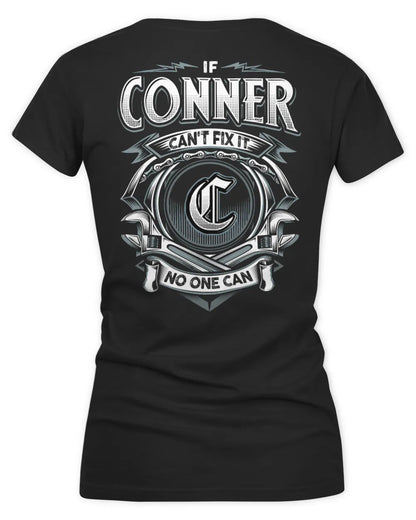 CONNER AP81-K4-626 - Personalized Ahmed Quote Apparel “If Ahmed Can't Fix It, No One Can” - Women's V-Neck T-Shirt - Black