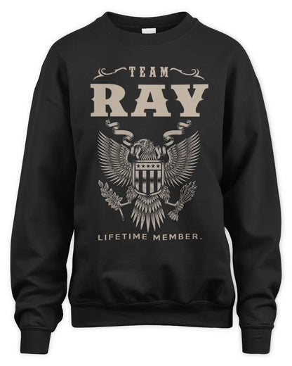 RAY TP06-K82 – Personalized Classic Style Apparel “Team NAME Lifetime Member” - Unisex Sweatshirt - Black