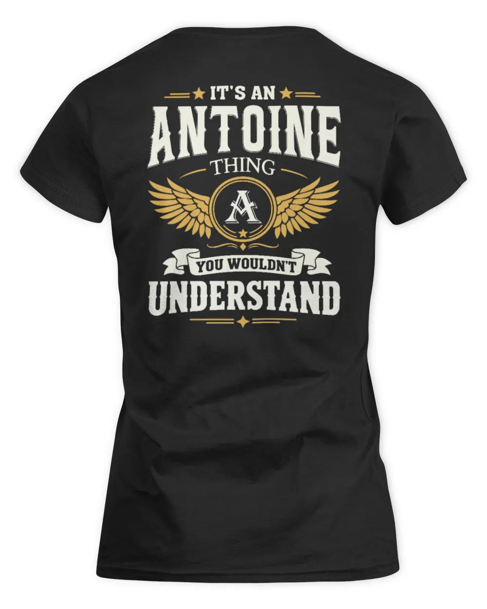 ANTOINE KT06-M008 It’s a [NAME] Thing – You Wouldn’t Understand | Personalized Vintage T-Shirt - Women's Standard T-Shirt - Black