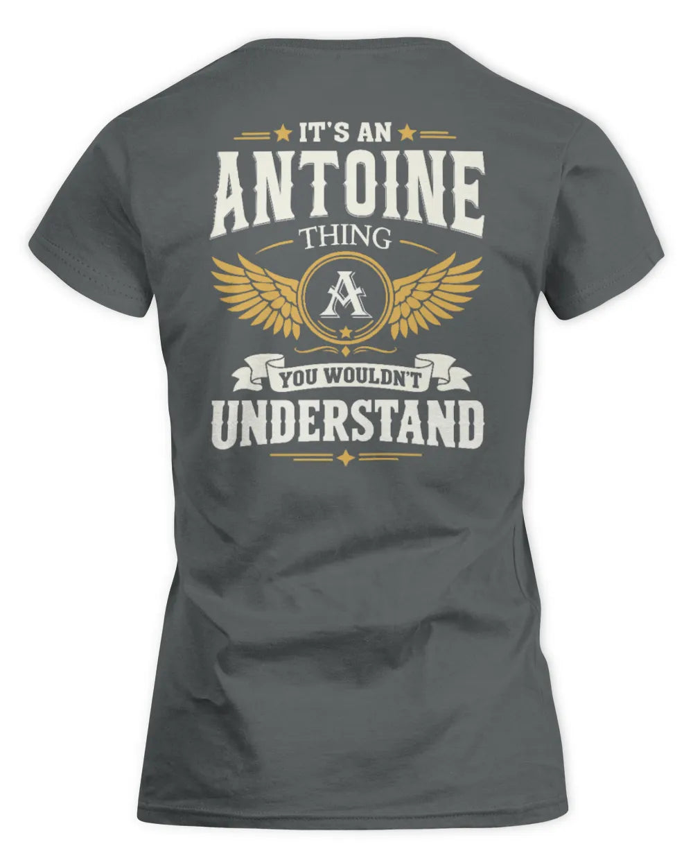ANTOINE KT06-M008 It’s a [NAME] Thing – You Wouldn’t Understand | Personalized Vintage T-Shirt - Women's Standard T-Shirt - Charcoal
