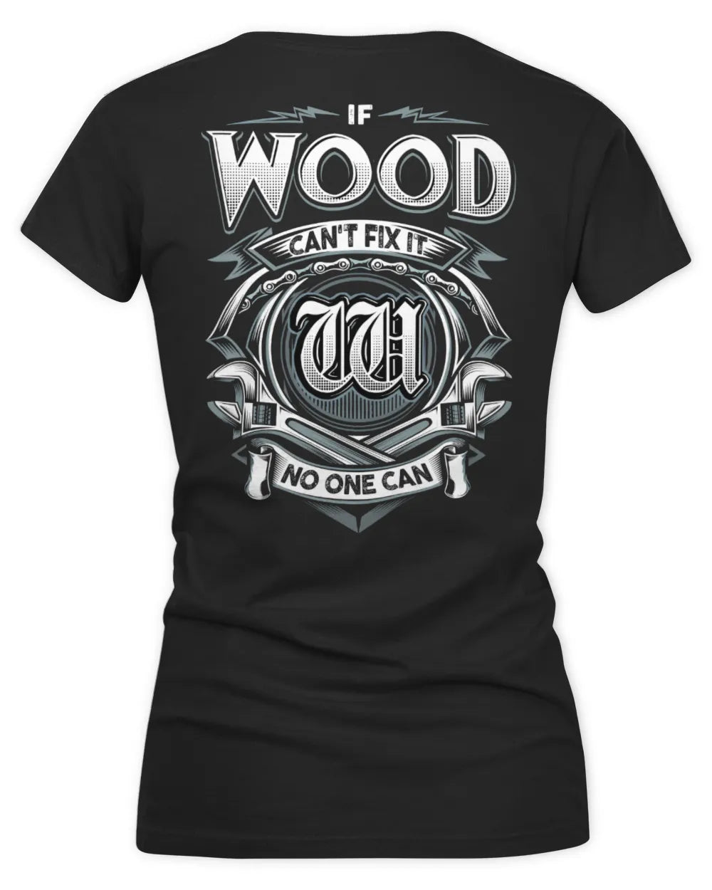 WOOD AP81-K4-626 - Personalized Ahmed Quote Apparel “If Ahmed Can't Fix It, No One Can” - Women's V-Neck T-Shirt - Black