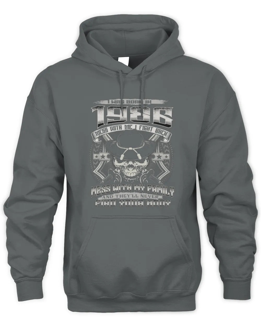 1986 HH89-K2 – Protective Family Quote T-Shirt - Unisex Hoodie - Charcoal