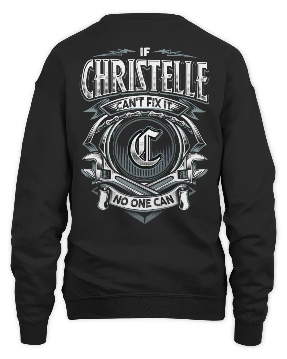 CHRISTELLE AP81-K4-626 - Personalized Ahmed Quote Apparel “If Ahmed Can't Fix It, No One Can” - Unisex Sweatshirt - Black